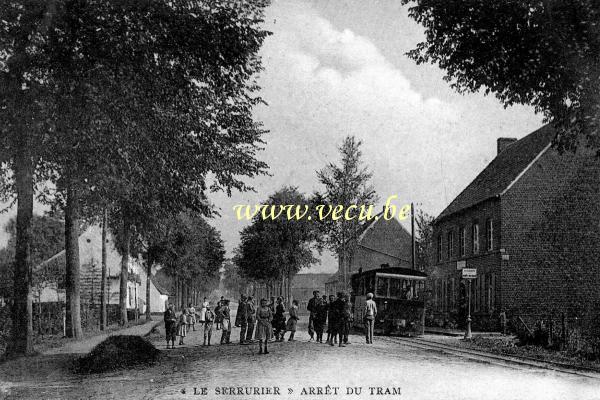postkaart van Gaurain-Ramecroix Le serrurie - Arrêt du Tram