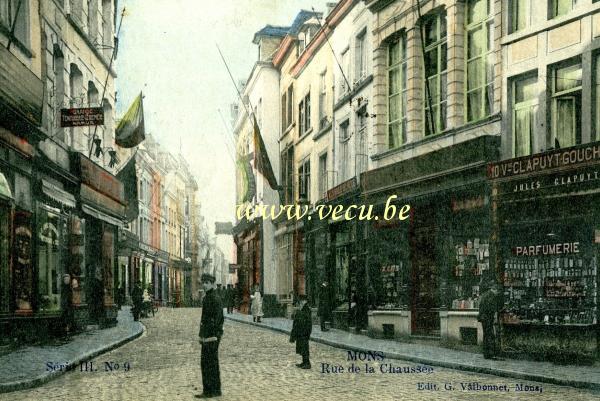 postkaart van Bergen Rue de la Chaussée