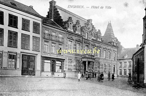 ancienne carte postale de Enghien Hôtel de ville