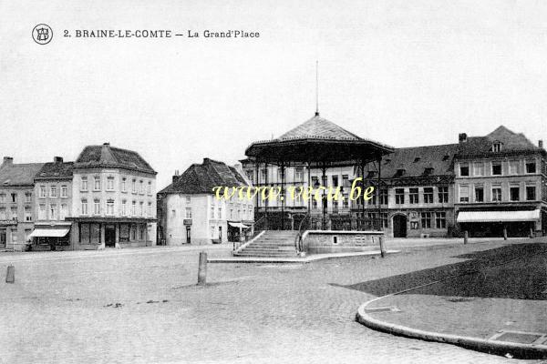 ancienne carte postale de Braine-le-Comte La Grand'Place