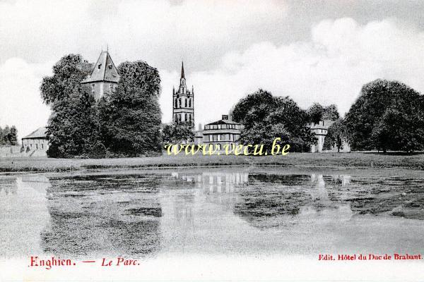postkaart van Edingen Het park
