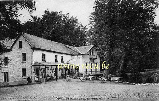 ancienne carte postale de Spa Fontaine de Géronstère