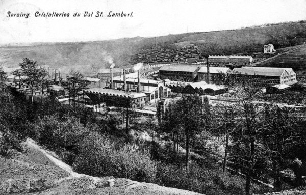 ancienne carte postale de Seraing Cristalleries du Val St. Lambert