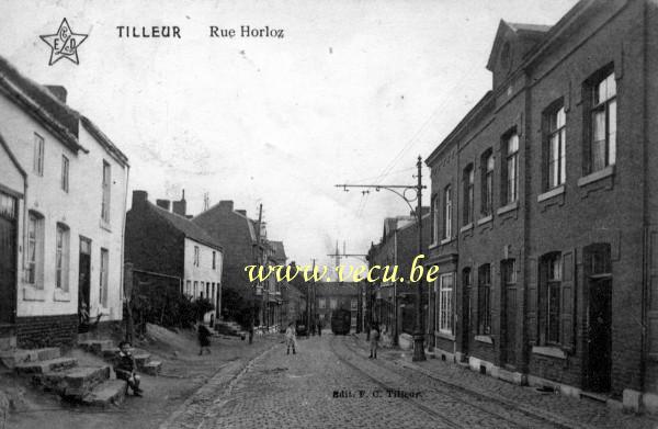 ancienne carte postale de Tilleur Rue Horloz