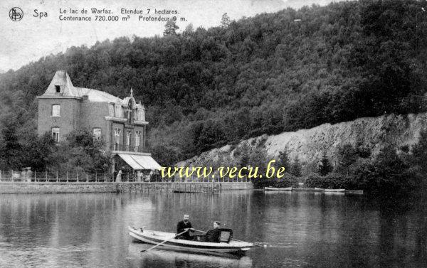 ancienne carte postale de Spa Le Lac de Warfaz