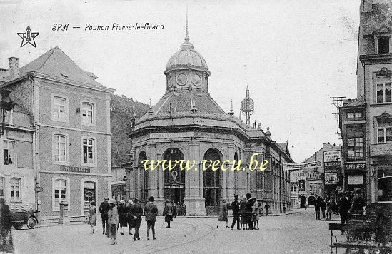 ancienne carte postale de Spa Pouhon Pierre-le-Grand