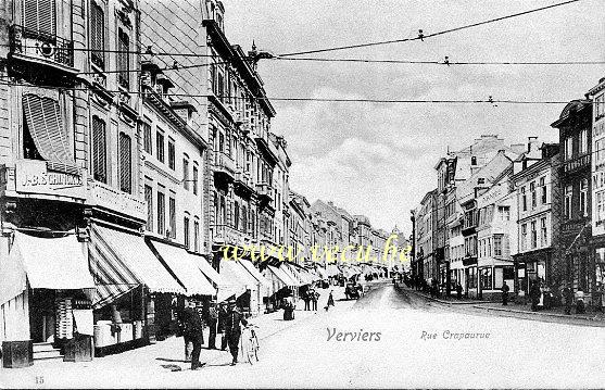 ancienne carte postale de Verviers Rue Crapaurue