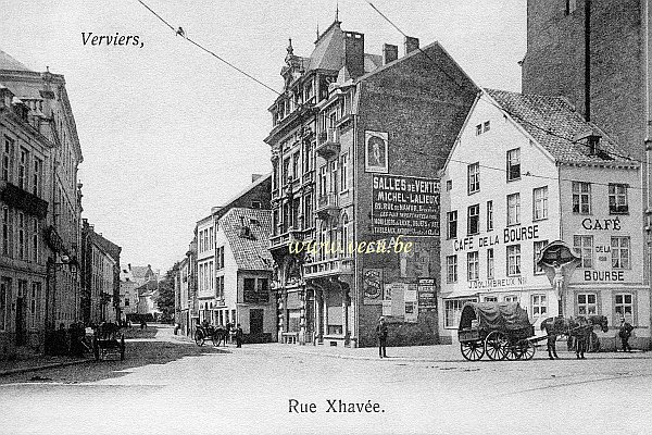 ancienne carte postale de Verviers Rue Xhavée