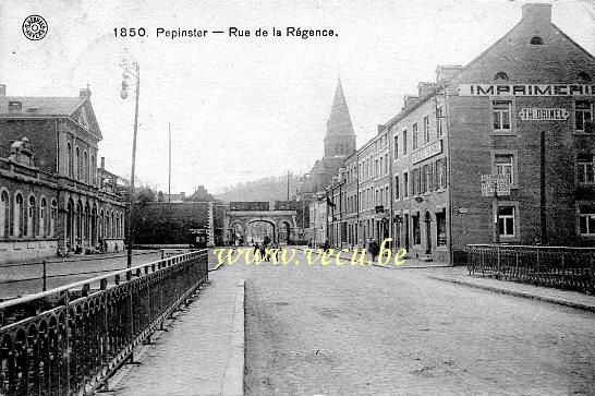 Cpa de Pepinster Rue de la Régence