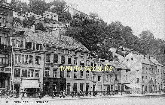 ancienne carte postale de Verviers L'Enclos
