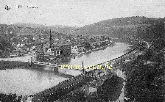 ancienne carte postale de Tilff Panorama