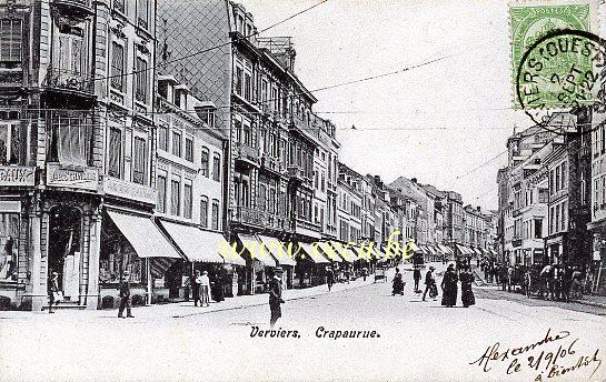 ancienne carte postale de Verviers Crapaurue
