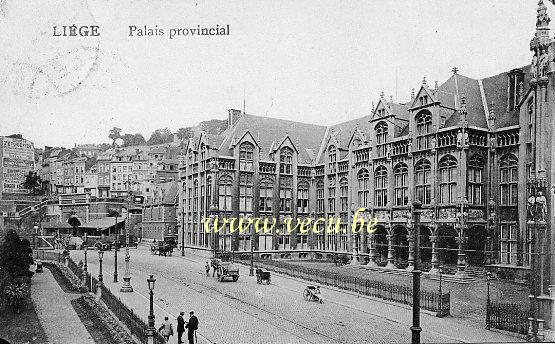 ancienne carte postale de Liège Palais Provincial