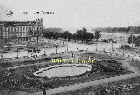 postkaart van Luik Les Terrasses
