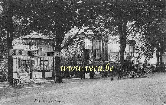 ancienne carte postale de Spa Source du Tonnelet