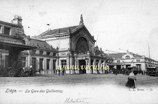 postkaart van Luik La Gare des Guillemins