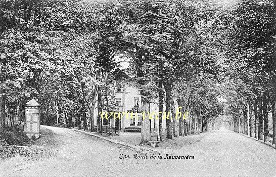 ancienne carte postale de Spa Route de la Sauvenière