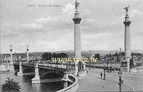 ancienne carte postale de Liège Le Pont de Fragnée