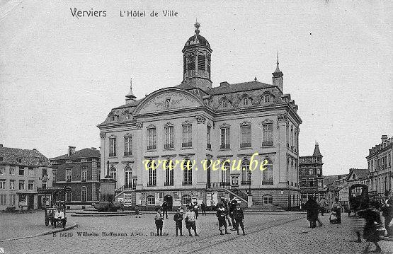 ancienne carte postale de Verviers L'Hôtel de Ville