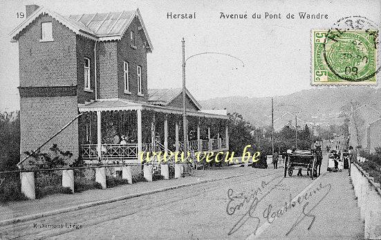 ancienne carte postale de Herstal Avenue du Pont de Wandre