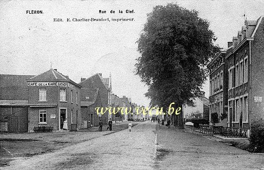 ancienne carte postale de Fléron Rue de la clef