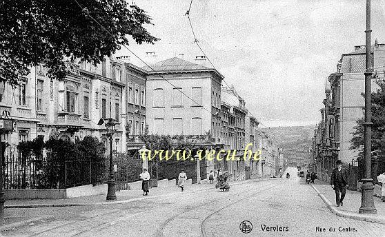 ancienne carte postale de Verviers Rue du centre