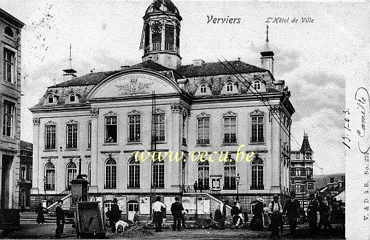 ancienne carte postale de Verviers L'Hôtel de Ville