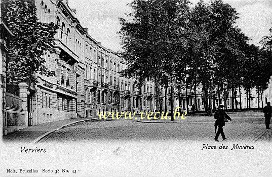 ancienne carte postale de Verviers Place des minières