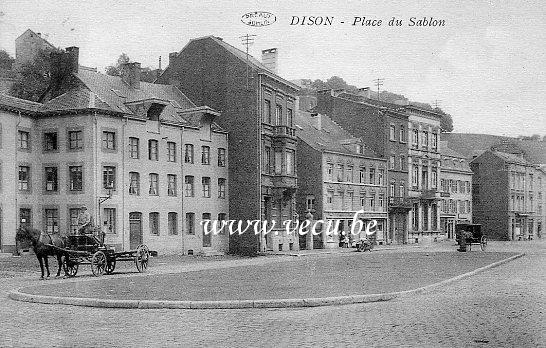 ancienne carte postale de Dison Place du Sablon