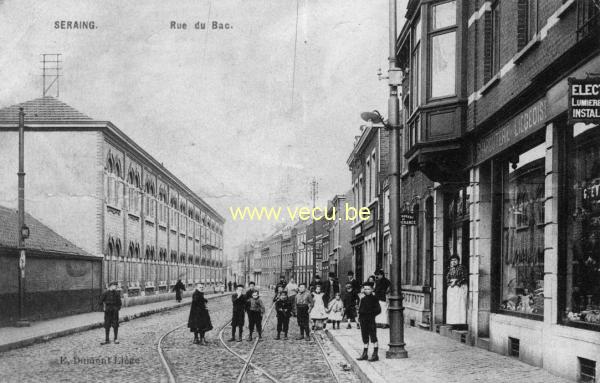 ancienne carte postale de Seraing Rue du Bac