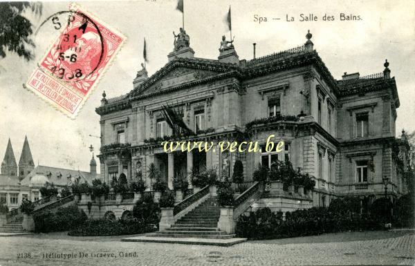 ancienne carte postale de Spa La Salle des Bains