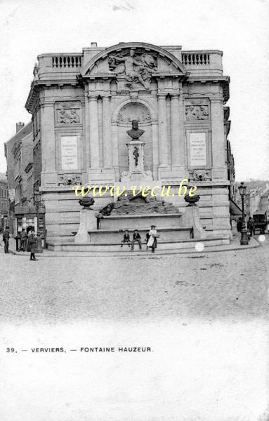 ancienne carte postale de Verviers Fontaine Hauzeur