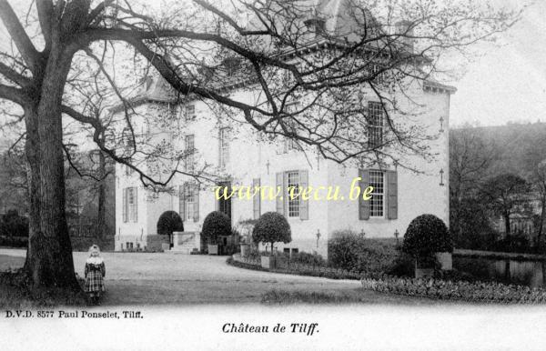 ancienne carte postale de Tilff Château de Tilff