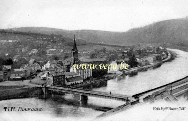 ancienne carte postale de Tilff Panorama