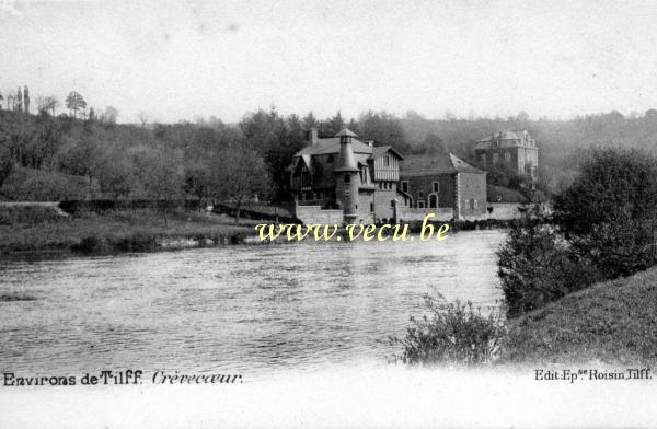 ancienne carte postale de Crèvecoeur Environs de Tilff. Crèvecoeur