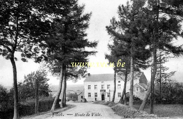 ancienne carte postale de Filot Route de Ville