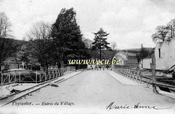 ancienne carte postale de Pepinster Entrée du village