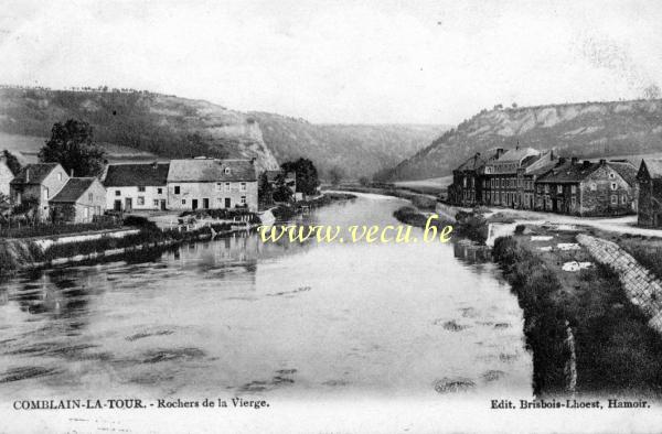 ancienne carte postale de Comblain-La-Tour Rochers de la vierge