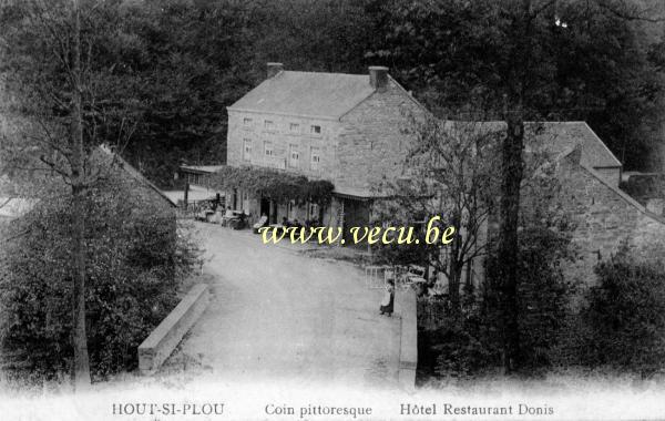 ancienne carte postale de Hout-Si-Plou Coin pittoresque - Hôtel restaurant Donis