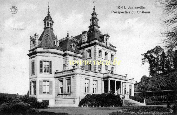 ancienne carte postale de Juslenville Perspective du Château