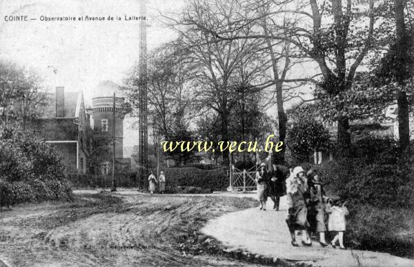 ancienne carte postale de Liège Observatoire et avenue de la laiterie