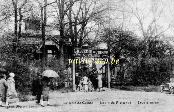 ancienne carte postale de Liège Laiterie de Cointe - Jardin de plaisance - Jeux d'enfants