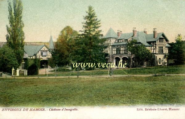 ancienne carte postale de Hamoir Château d'Insegotte