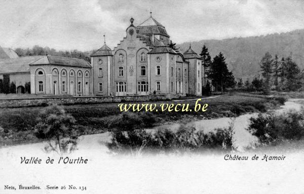 ancienne carte postale de Hamoir Vallée de l'Ourthe.  Château de Hamoir