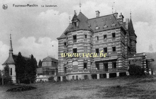 ancienne carte postale de Marchin Le sanatorium