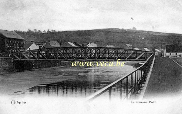 ancienne carte postale de Chênée Le nouveau pont