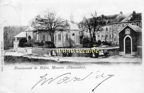 ancienne carte postale de Thimister Pensionnat de Bêfve, Minerie
