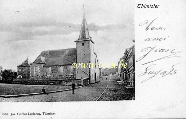 postkaart van Thimister L'église et le village
