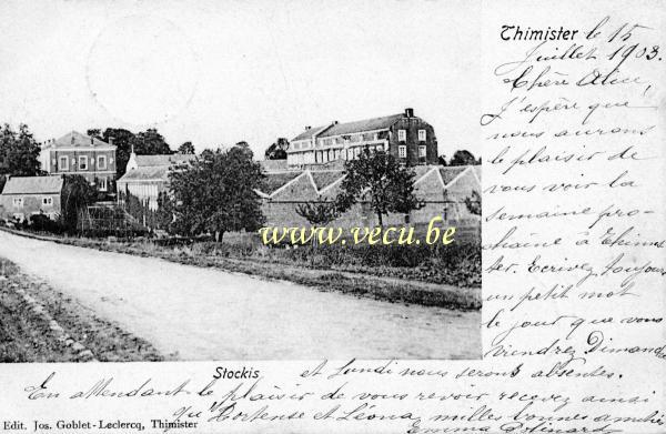 ancienne carte postale de Thimister Stockis