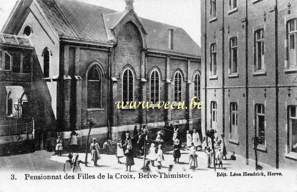 ancienne carte postale de Thimister Pensionnat des filles de la Croix,  Befve